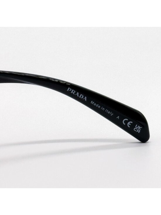 NEW PRADA SUNGLASSES PRA18S 1AB5S0 ROUND BLACK UNISEX EYEWEAR PR A18S, SPR A18S main image 12